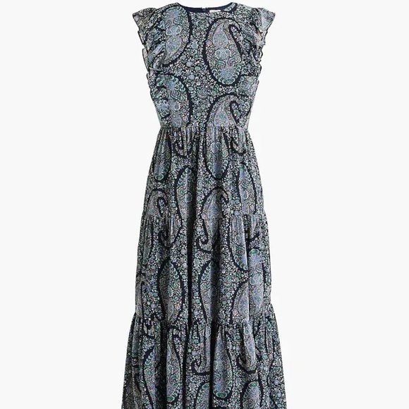 J.Crew Factory Tiered Ruffle Maxi Dress - Picture 2 of 10